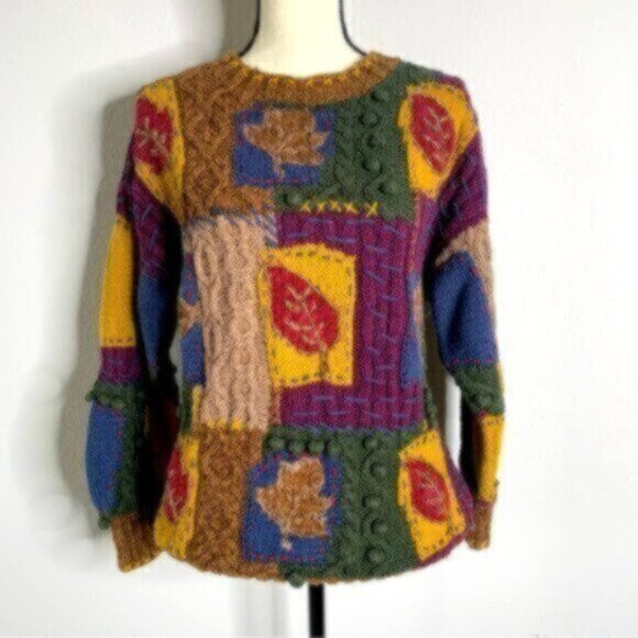 Express Tricot Rare Vintage Color Block Sweater - Picture 4 of 10